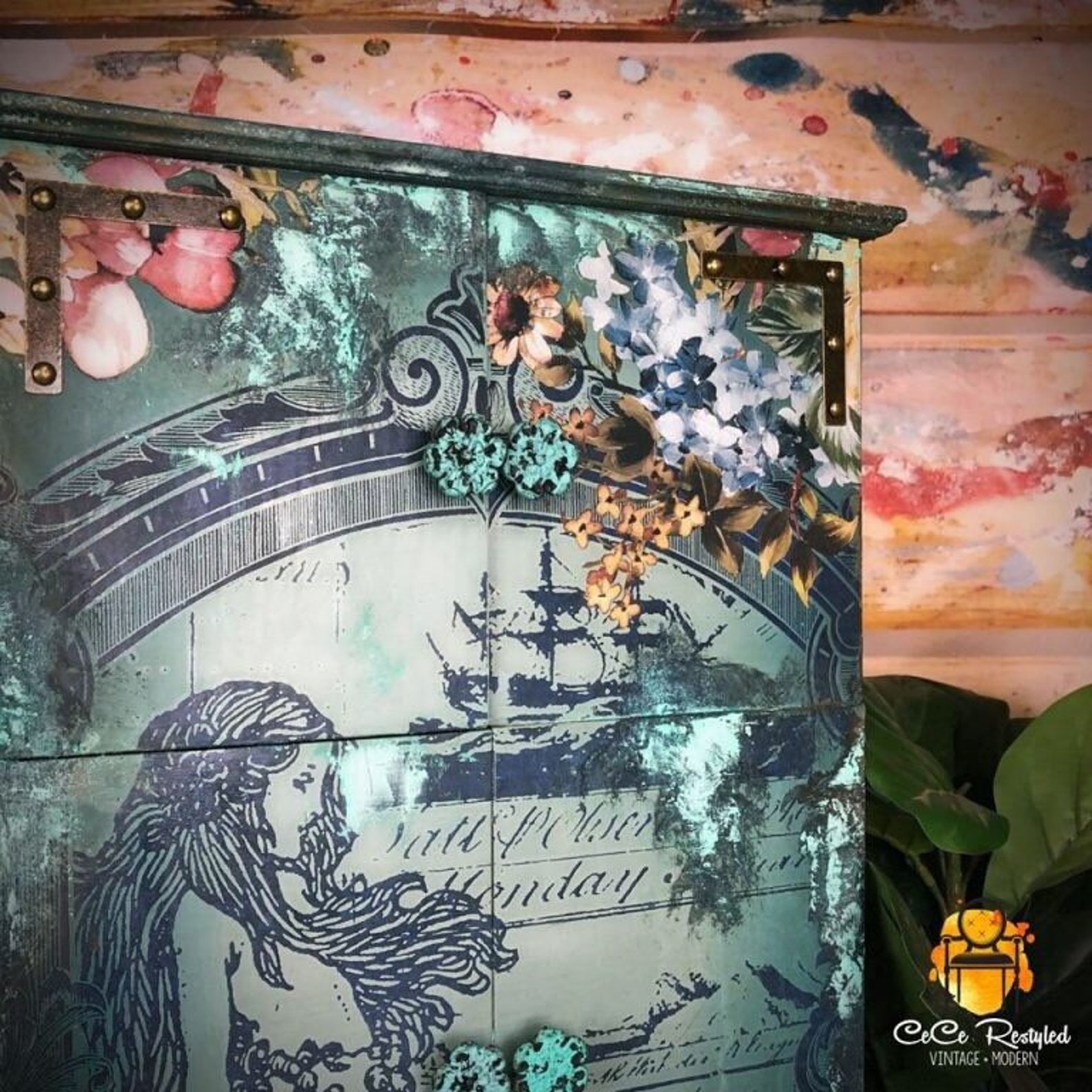 Furniture Transfer Rub on Transfers MERMAID Furniture Etsy