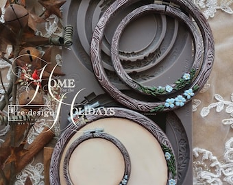 ARTISAN'S FRAME Silicone Molds | Redesign with Prima Décor Mould | Cross Stitching Hoop