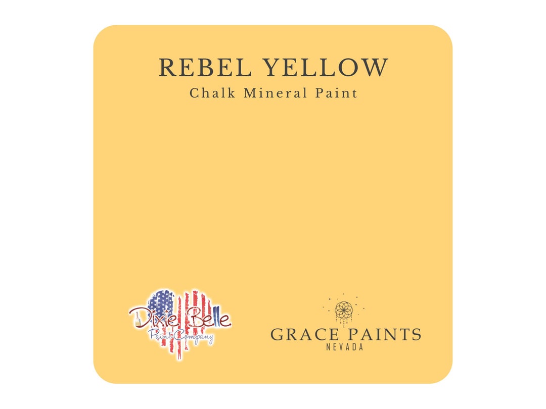 Dixie Belle Paint Chalk Mineral Paint Rebel Yellow Etsy