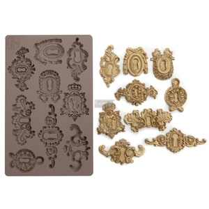 Resin Molds Silicone GRANDEUR KEYHOLES || Redesign with Prima Moulds || Food Safe Baking Fondant Polymer Clay || Furniture Molds