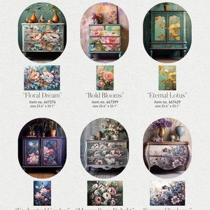 Decoupage Paper for Furniture Eternal Lotus || Redesign With Prima ...