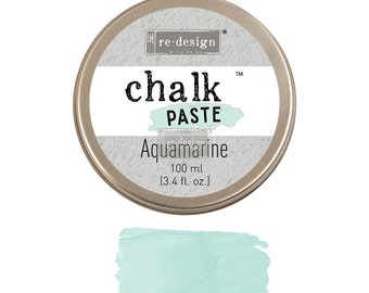 AQUAMARINE Chalk Paste by Redesign with Prima 3.4 fl. oz, Stencil paste, 635220