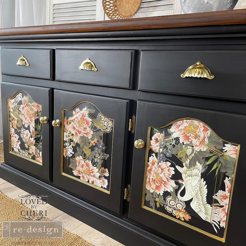 Rub on Furniture Transfers Elegance and Flowers Redesign With Prima