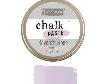 ROYCROFT ROSE Chalk Paste by Redesign with Prima 3.4 fl. oz, stencil paste