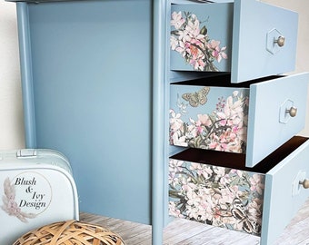 BLOSSOM BOTANICA Furniture Transfers for Furniture || Redesign with Prima Rub on Transfer || Cherry Blossoms Butterfly