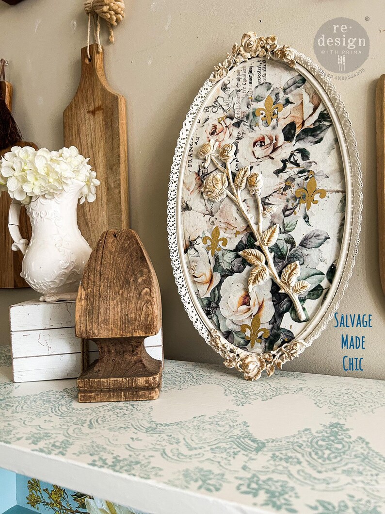 MY GARDEN WHIMSY Decoupage Paper for Furniture || Redesign With Prima ...