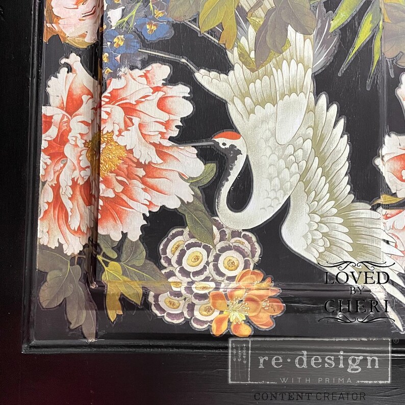 Rub on Furniture Transfers Elegance and Flowers Redesign With Prima