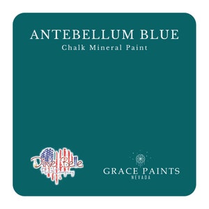 Dark Teal, Dixie Belle Chalk Mineral Paint, Antebellum Blue, Blue