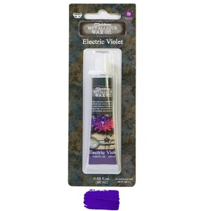 ELECTRIC VIOLET Metallique Wax, Art Alchemy by Finnabair, Prima Marketing, decor and furniture wax