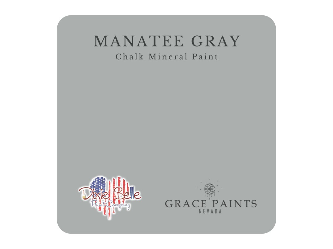 Dixie Belle Paint Chalk Mineral Paint Manatee Gray - Etsy