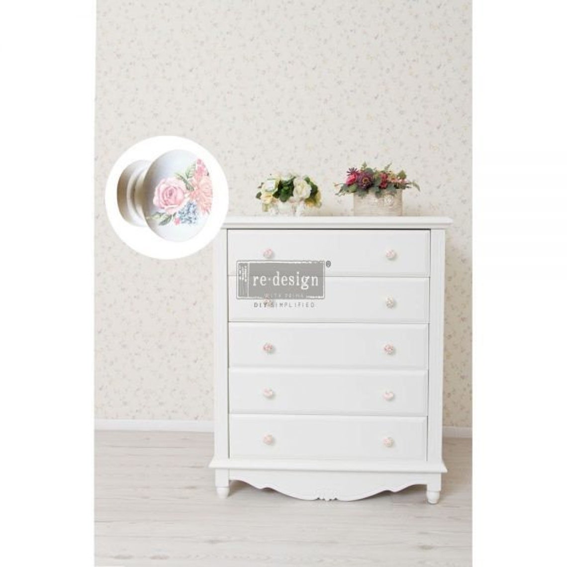 Rub on Transfers for Drawer Knobs SWEET SPRING RETIRED Etsy