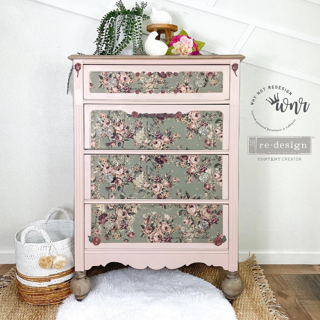 Decoupage Tissue Paper, OLIVIA, Redesign With Prima Mulberry Paper