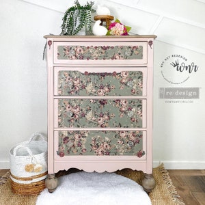 Decoupage Paper for Furniture OLIVIA || Redesign with Prima Mulberry Paper || Floral Decoupage Papers