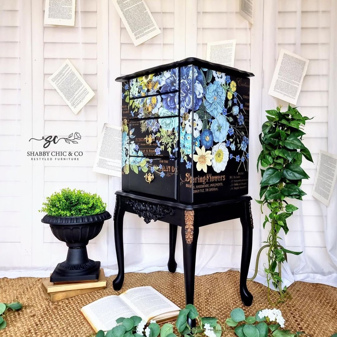 Rub on Furniture Transfers, COSMIC ROSES, Redesign With Prima, LARGE