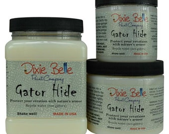 GATOR HIDE TOPCOAT, Dixie Belle Paint, Water Repellant Topcoat, Polyacrylic Topcoat, Clear Topcoat