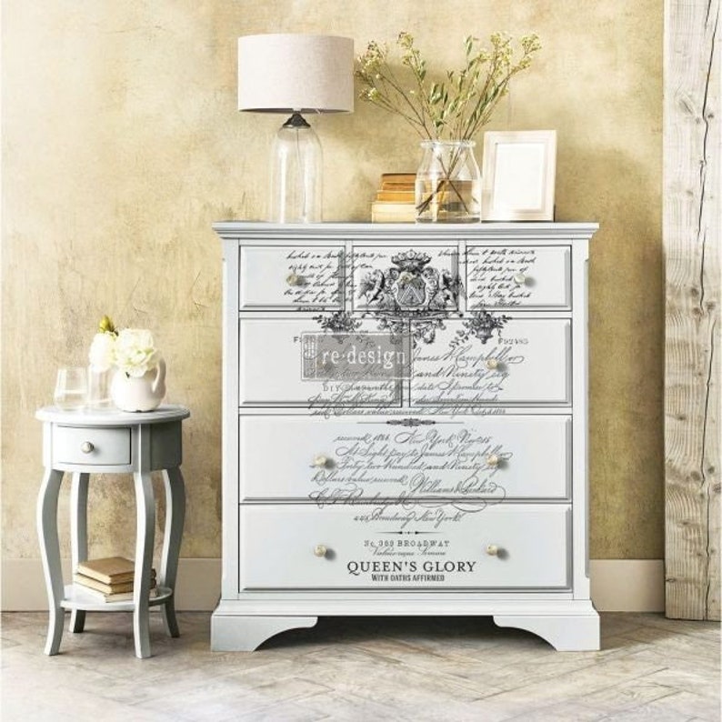 Rub on Transfers, PARISIAN LETTER, Redesign with Prima, Furniture Transfer, Furniture decals, embellishment