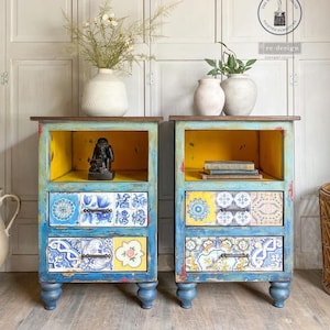 Rub on Transfers for Furniture CERAMIC TILES II || Redesign with Prima || Furniture Transfers Decals Spanish Tiles