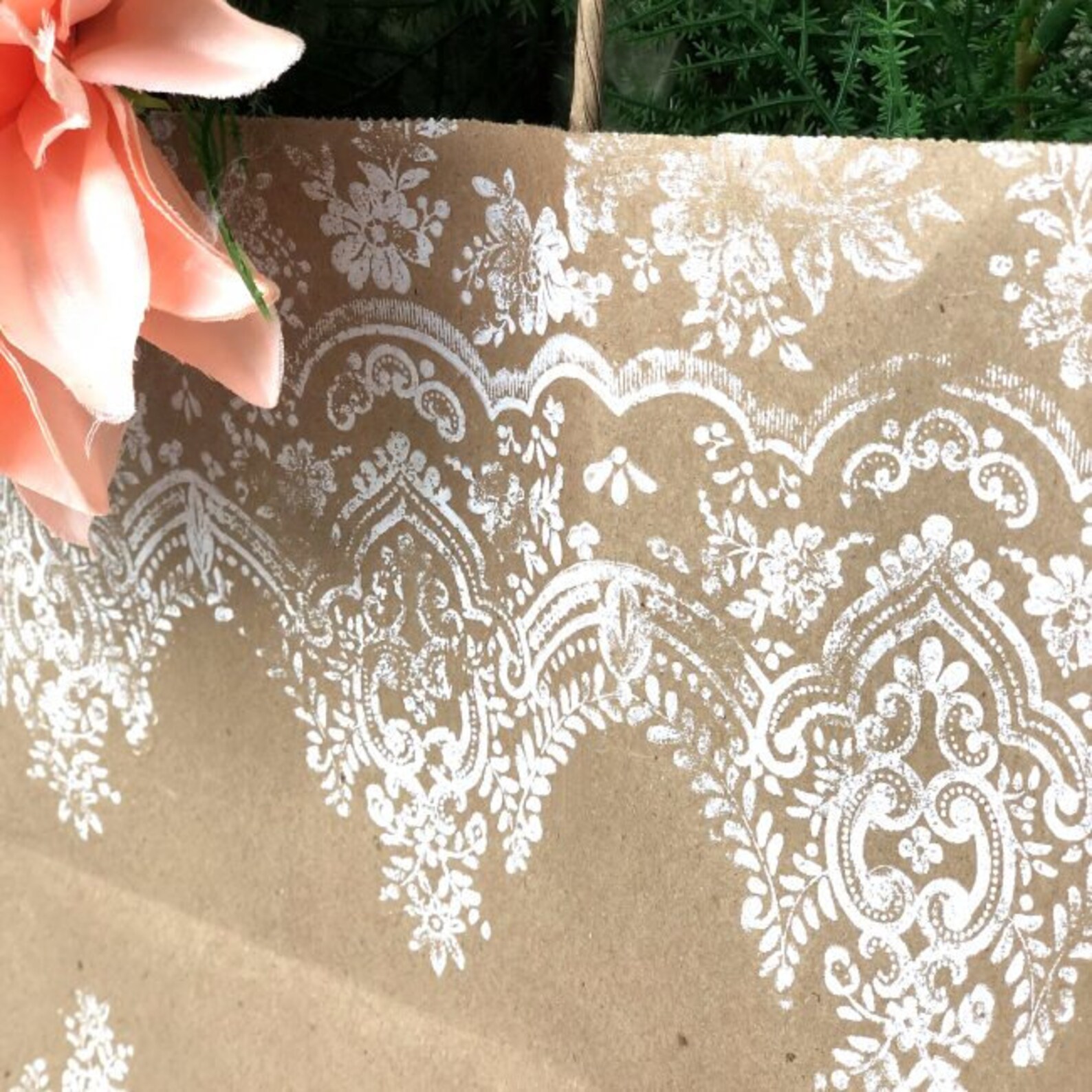 Clear Stamps Rubber Stamp VINTAGE WALLPAPER Redesign With | Etsy