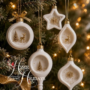 NOEL ELEGANCE Baubles Silicone Molds for Christmas Crafts | Redesign with Prima Décor Mould