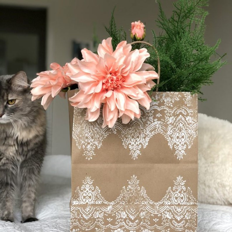 Clear Stamps Rubber Stamp VINTAGE WALLPAPER Redesign With | Etsy