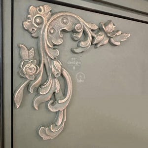 Furniture Appliques INTRICATE GRACE || Redesign with Prima Decor Poly || Flexible Moulding  || 7″x6.76″