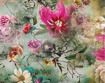 Decoupage Tissue Paper, Adelina by Redesign with Prima Mulberry Paper, Paper for Decoupage, Decoupage Paper