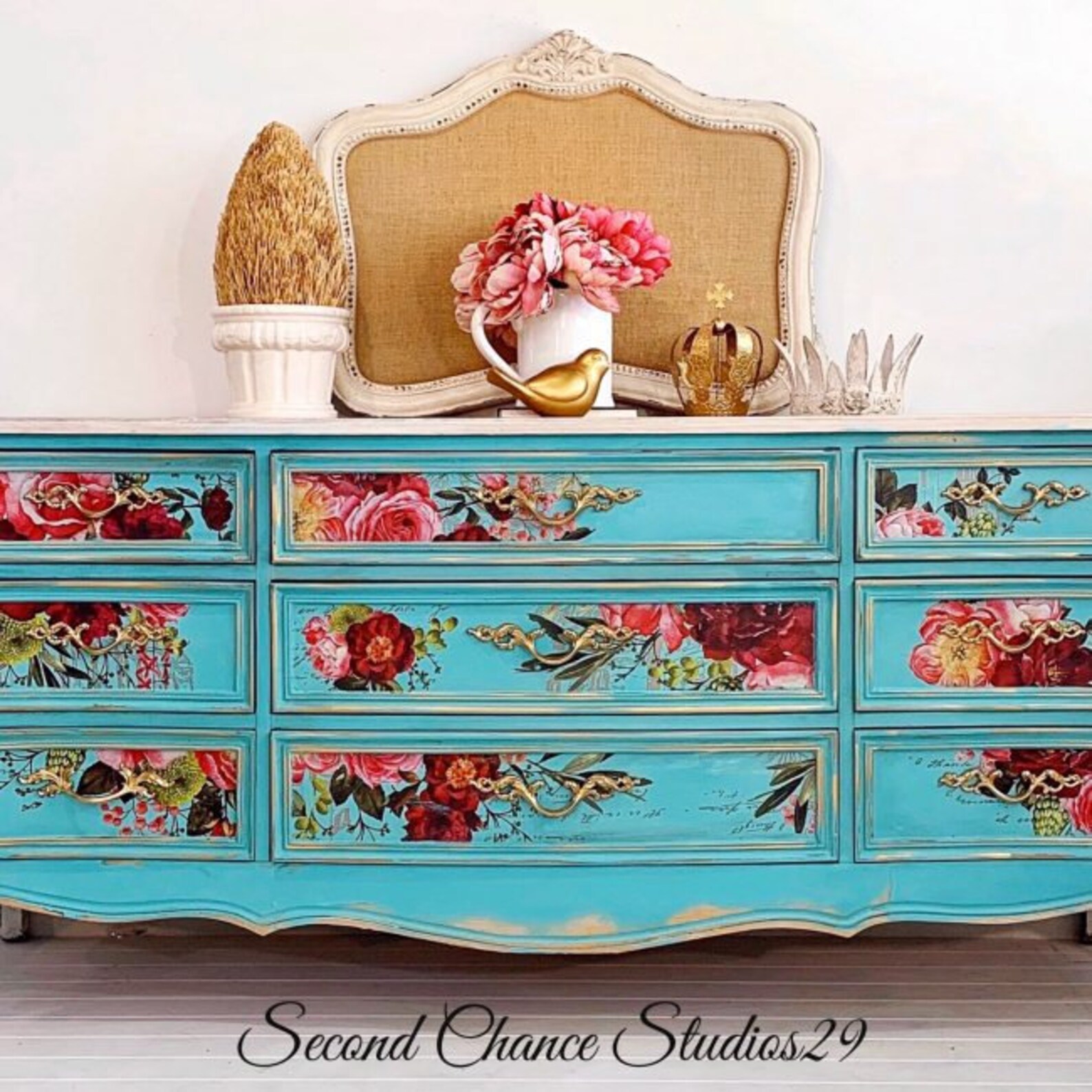 Rub on Transfers for Furniture Redesign With Prima Decor Etsy