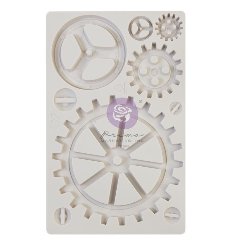 Wheels Cogs Industrial *Food Safe* Silicone Candy mould Fondant Mould LARGE GEARS mould Finnabair Imaginarium NEW Embellishments
