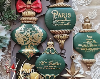 WINTER LUXE BLANKS Christmas Baubles Silicone Molds for Christmas Crafts | Redesign with Prima