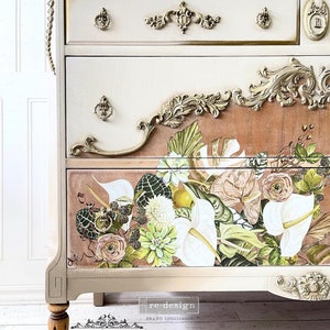 Rub on Furniture Transfers, Rub on Transfers, ANTHURIUM, Redesign with Prima, Decor Transfers