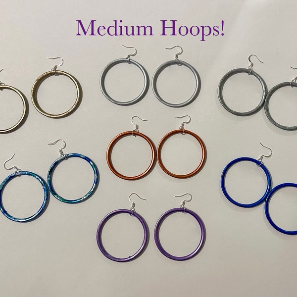 Plastic Hoop Earrings Etsy