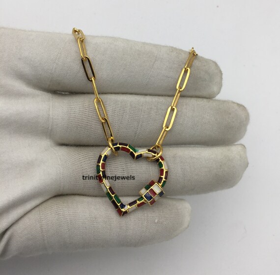 Carabiner Lock Enamel Heart Lock 