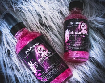 Perfumed Body Oil - Vetiver, Bergamot, Lily, Powdery Musk - Dark Sacrament - Vegan Gothic Skincare