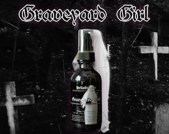 Perfumed Body Oil - Vanilla, Marshmallow, Musk - Graveyard Girl - Vegan Gothic Skincare