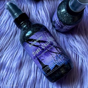 Perfumed Body Oil - Cherry, Musk, Amber, Black Plum - Night Child - Vegan Gothic Skincare