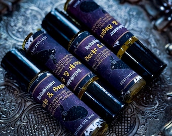 Perfume Oil Roll-On - Coconut, Buttercream, Cinnamon - 10ml - Sacke & Sugar - Vegan Gothic Fragrance