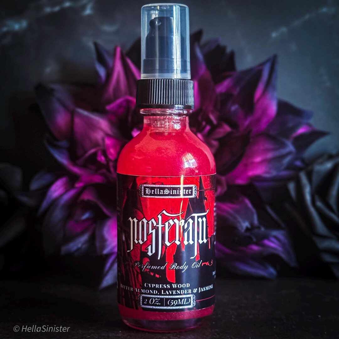 Perfumed Body Oil - Nosferatu - Lavender, Cypress Wood, Jasmine ...