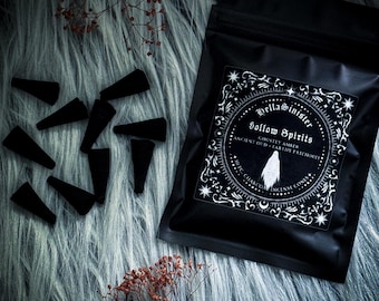 Charcoal Incense Cones - Oud & Patchouli - Hollow Spirits - Top-Flow - 1 Inch - 10, 20, 40 Pack