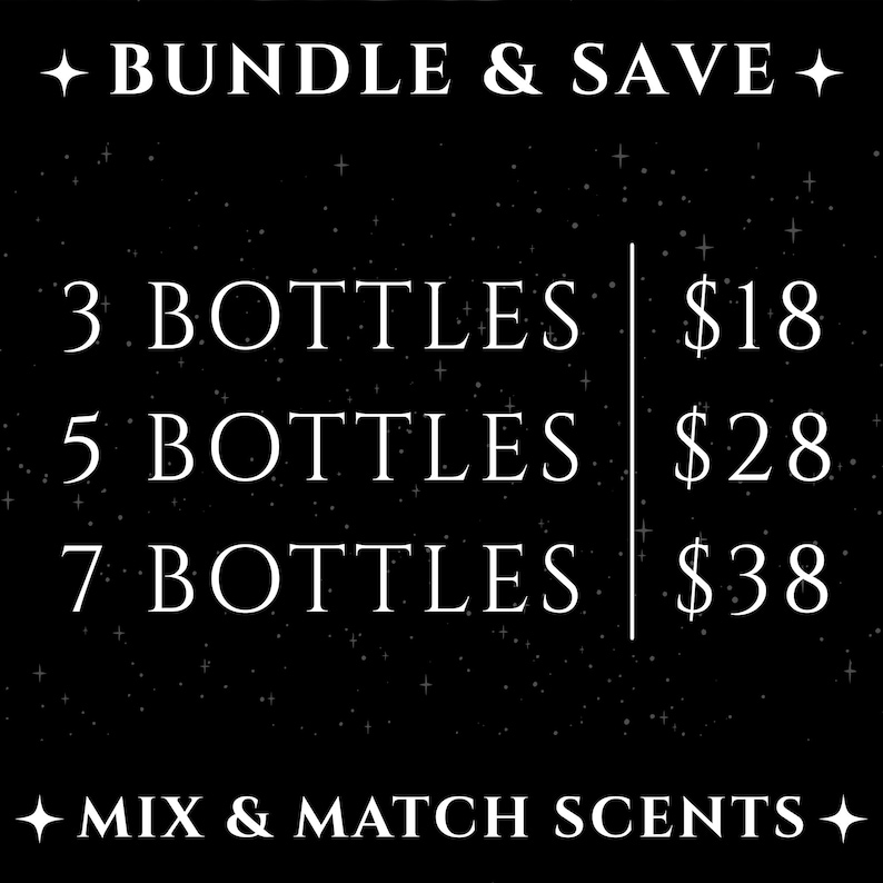 Body oil sample bundle deal – 3 for $18, 5 for $28 or 7 for $38 – mix and match scents in 10ml dropper bottles by HellaSinister