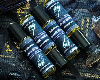 Perfume Oil Roll-On - Marshmallow, Peppermint, Vanilla - 10ml - Frosted Wings Vegan Gothic Fragrance