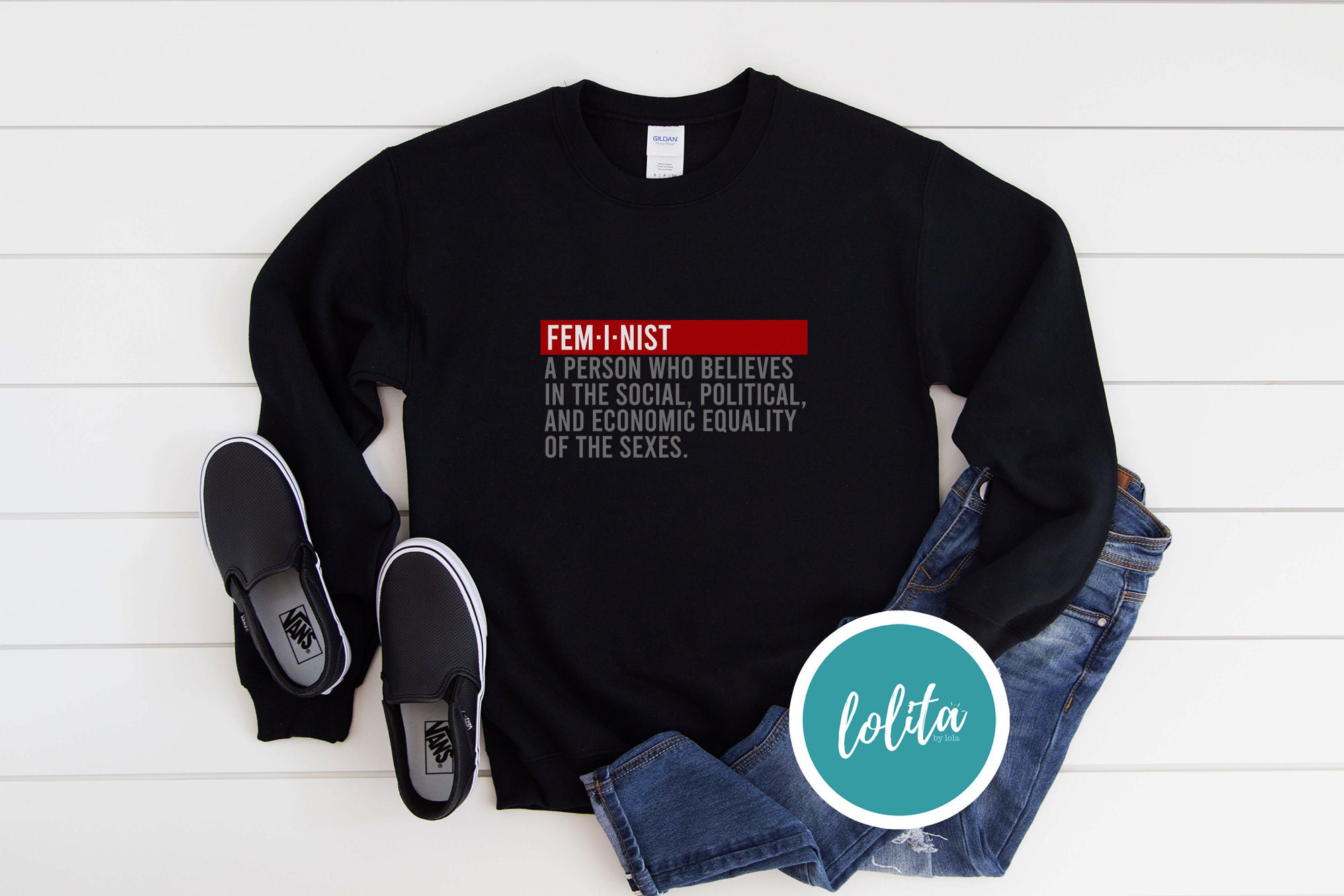 Feminist Definition Sweater More Colors Feminist Feminista | Etsy