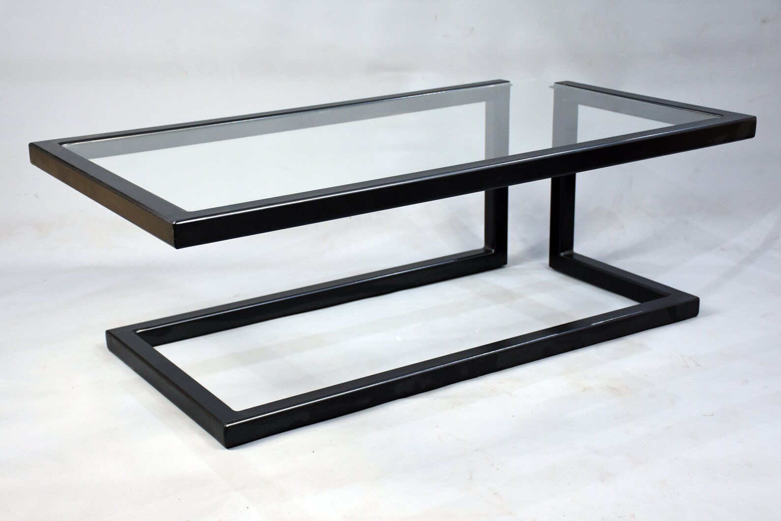 Floating Steel Optical Illusion Coffee Table Etsy