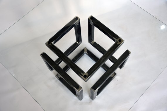 Infinity Coffee Table : Infinity Cube Steel And Glass Coffee Table Etsy : I used some 1″ x 4″ and the wood trim trim i had in the garage