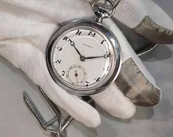 Reloj de bolsillo mecánico suizo Movado «Swiss Made».