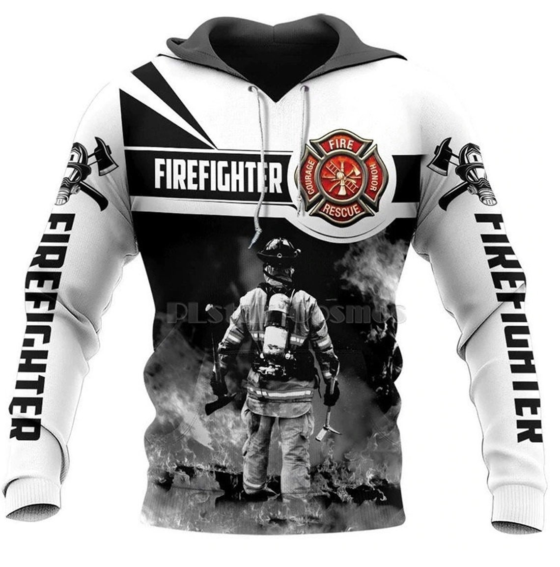 Firefighter hoodie hooded cloth unisex hoodie winter hoodie Etsy
