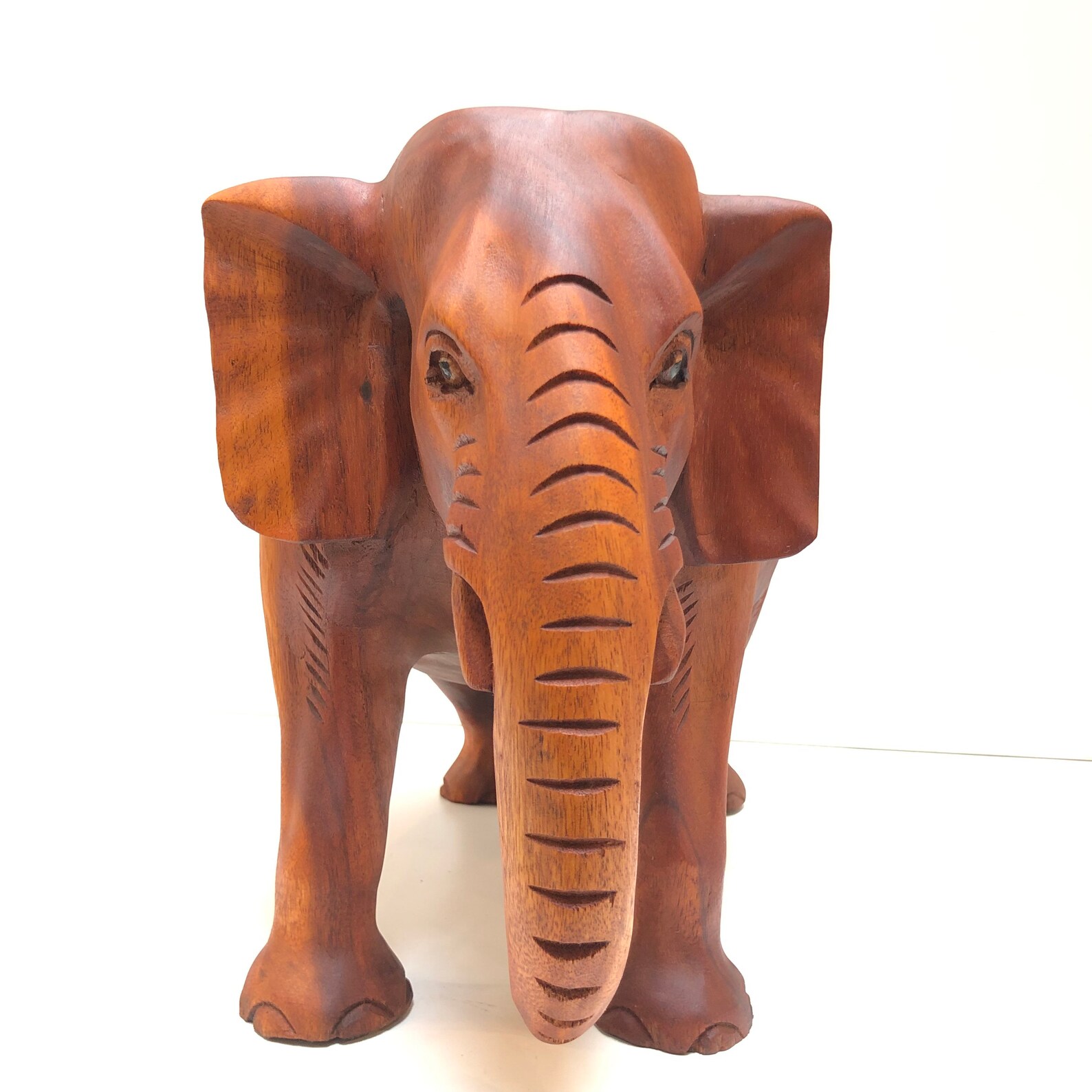 Side Table Decorative Elephant Solid Wood Hand Carved Etsy