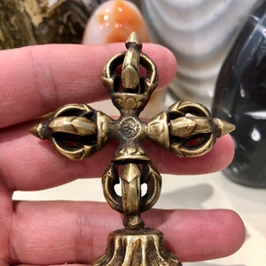 Dorje Vajra Vishvavajra Free Standing from Nepal Tibet 3”x2,5”