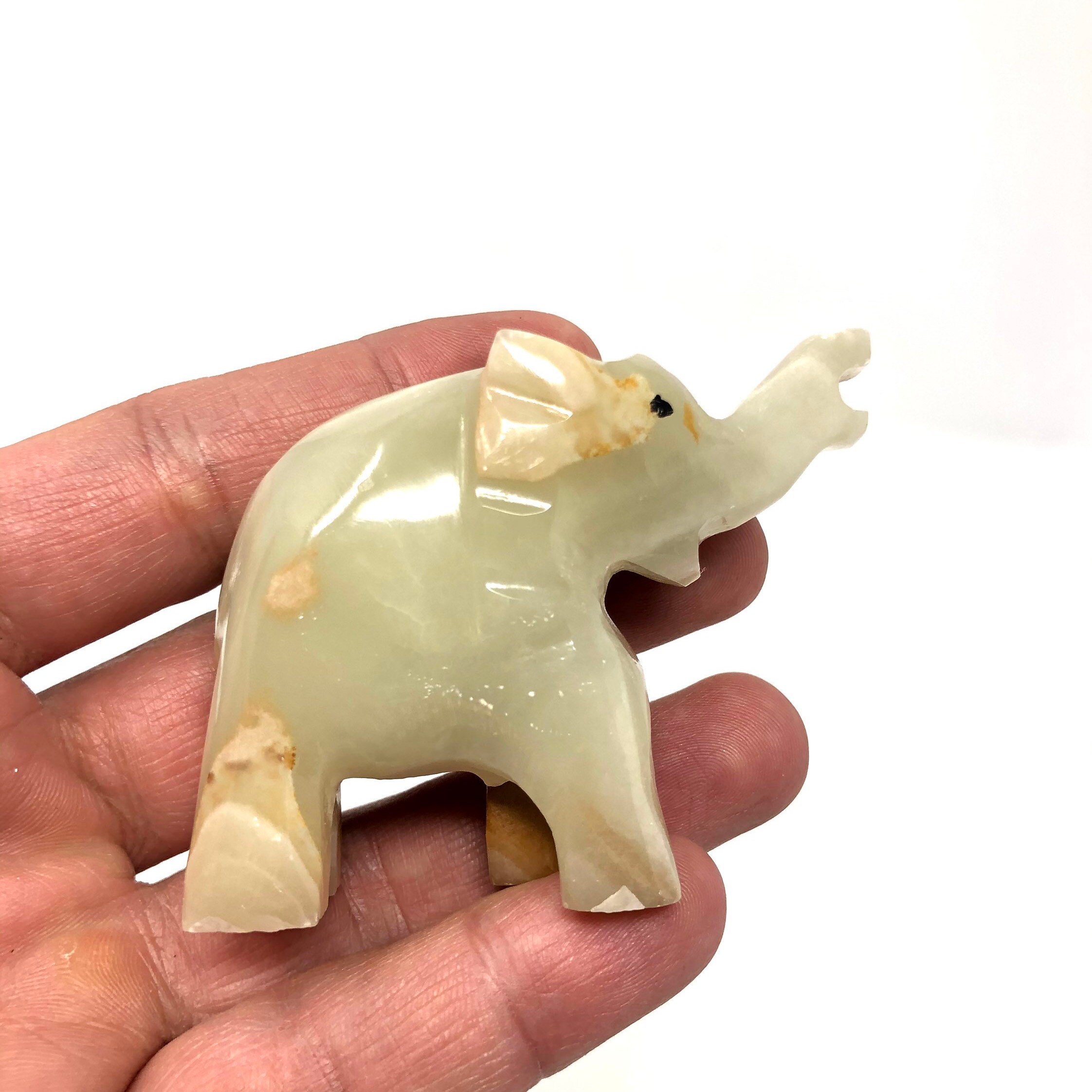 象の像 小さな置物 石 大理石 手彫り - Etsy 日本