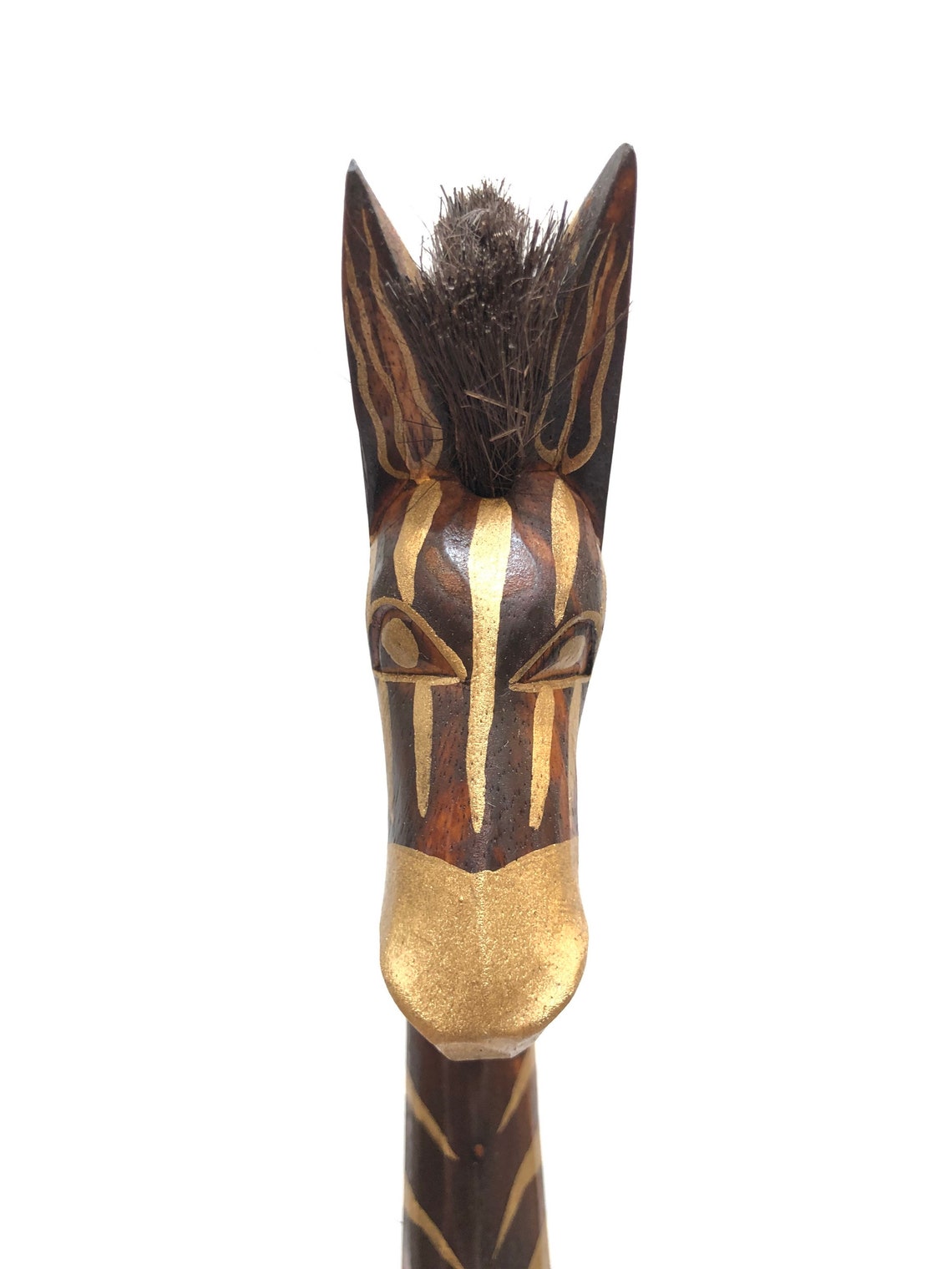 Zebra Tall Statue Hand Carved & Painted Set of 3 Decorative Etsy