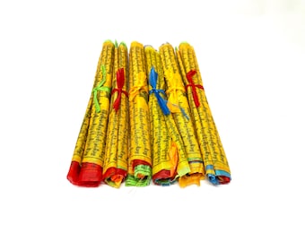 Drapeaux de prière bouddhistes 11 « x 6 » Tara Bouddha Cheval du vent 17' de long du Népal Tibet